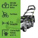 EGO POWER+ LM2114 21″ Brushless Push Lawn Mower Kits.