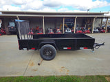 5′ X 10′ Utility Trailer Straight Deck 18″ Sides Tall Gate