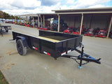 5′ X 10′ Utility Trailer Straight Deck 18″ Sides Tall Gate