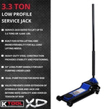 K Tool Heavy-Duty Low-Profile 3.33 Ton Floor Jack