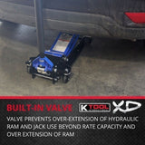 K Tool Heavy-Duty Low-Profile 3.33 Ton Floor Jack