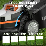 Litheli 13″ 20V Cordless Lawn Mower with 4.0Ah Battery
