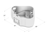 Premium AR300 2-Person 20-Jet Oval Plug & Play Hot Tub with Ozonator, Powered by Jacuzzi Pumps