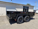 6×12 Dual-Axle Dump Trailer – 12,000 lb Heavy-Duty Hauler for Construction & Landscaping