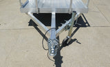 5′ x 10′ Aluminum Utility Trailer with Gate and Mag Wheels – 3500 lb Axle