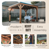 Backyard Discovery 12×9.5 Arcadia Gazebo