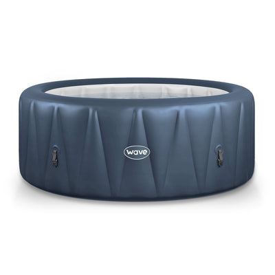 Wave Atlantic 6 Person Round Inflatable Hot Tub, Navy