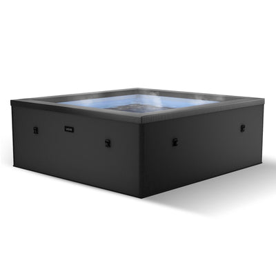 Wave Garda | 4-Person Eco Foam Hot Tub | Integrated Heater | Charcoal Black