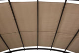 Pergola, Outdoor Steel Arched Pergola with Adjustable Canopy