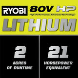 Brushless 80V Hp 46-Inch Cordless Lawn Tractor Battery Powered