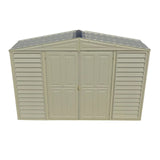 DuraMax 10.5ft x 2.75ft SidePro Vinyl Shed with Foundation Kit