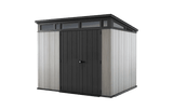 Keter Artisan 9×7 Foot Large Outdoor Shed with Floor with Modern Design for Patio Furniture