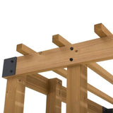 SummerCove 10.5 ft. x 10 ft. Cedar Wood Pergola with Adjustable Hanging Planters
