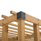 SummerCove 10.5 ft. x 10 ft. Cedar Wood Pergola with Adjustable Hanging Planters