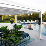 Windham 12 Ft. W x 10 Ft. D Steel Pergola with Canopy