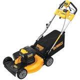 21 in. 20-Volt Cordless Electric Manual Walk Behind Self Propelled Mower with Two 12 Ah Flexvolt Batteries and Charger