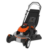 26 in. 208 cc Gas Walk Behind 3-In-1 Wide Area Self Propelled Lawn Mower, Rear Wheel Drive with Blade Brake Clutch