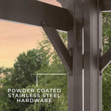 Backyard Discovery 12 ft. x 10 ft. Steel Traditional Pergola