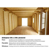 Best barns 12-ft x 20-ft Arlington with Floor Gable Engineered Storage Shed Installation Included