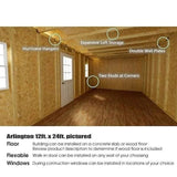 Best barns 12-ft x 20-ft Arlington with Floor Gable Engineered Storage Shed Installation Included