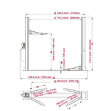 KATOOL KT-H105 Two Post Vehicles Lift 10,000 lbs Capacity
